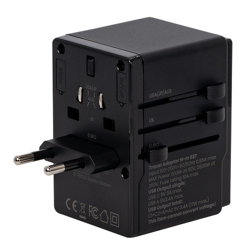 TRAVELER travel adapter for the sockets of this world
