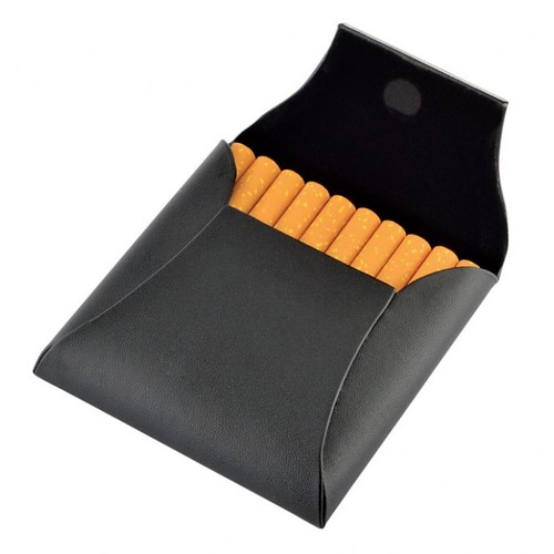 CIGARETTE CASE PU - METAL PLAQUE