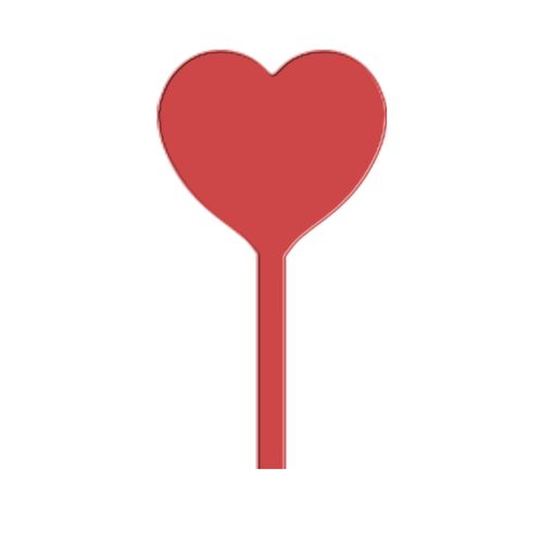 AGITATEUR COCKTAIL COEUR SPATULE 190 mm