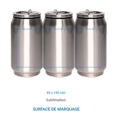 Cannette isotherme CAN Gris Argent