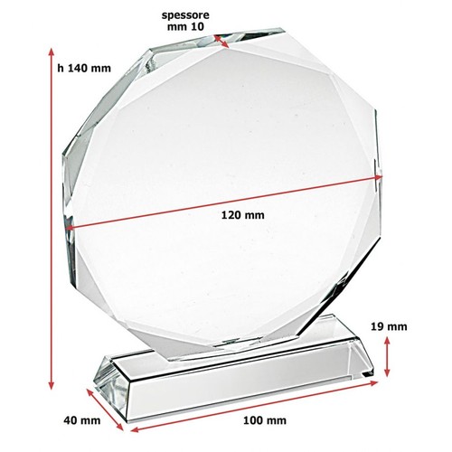 COUPE OCTOGONALE BASE SÉPARÉE 19 d.120