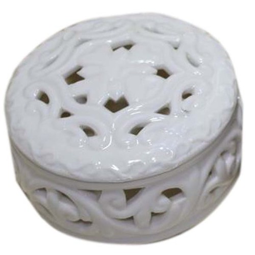 ROUND PORCELAIN TRINKET BOX 77x70 h43