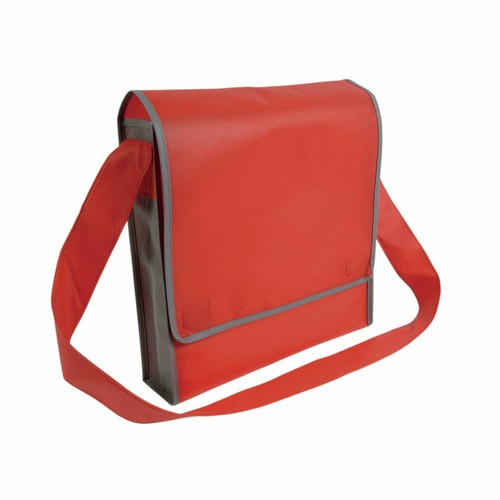 80 g/m2 non-woven fabric postman bag with velcro closure and shoulder strap