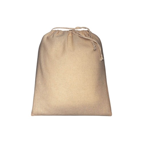 120 g/m2 cotton drawstring bag, 25 x 30 cm