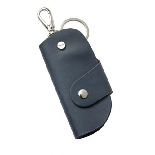 KEYCHAIN  BLUE LEATHER