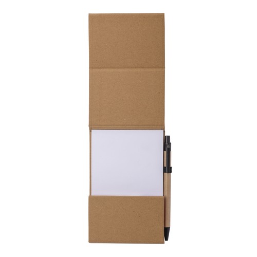 Bloc-notes avec couverture en bambou, stylo et support pour téléphone