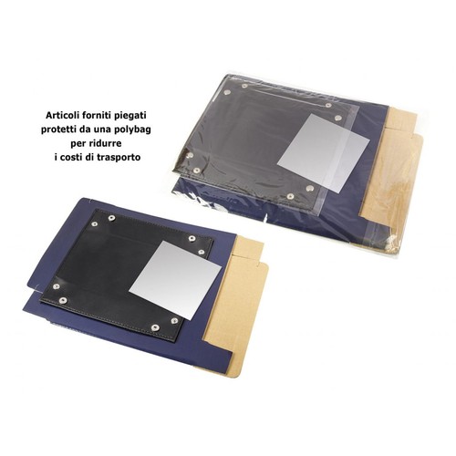 BLACK PU VALET TRAY 10x10 cm WITH PLATE