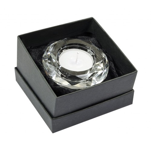 TEA-LIGHT HOLD. CRYSTAL ROUND - d=75 mm