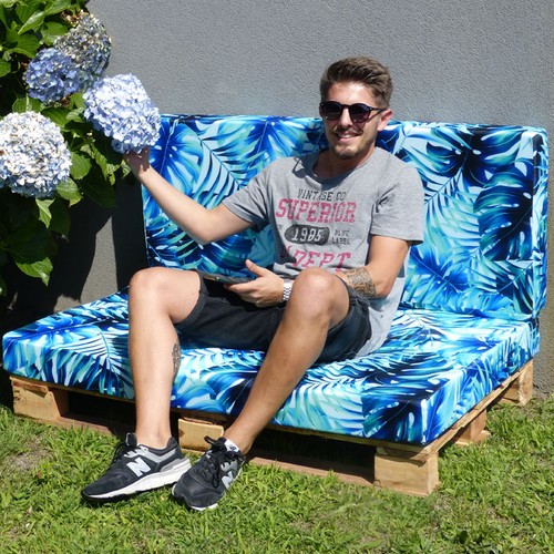 BACKREST FOR PALLET SOFA WITH CUSTOMIZABLE 10CM FOAM