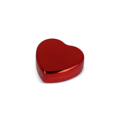 Bálsamo labial metálico plano en forma de corazón