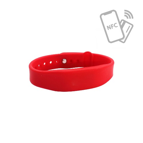 Bracelet en silicone avec fermeture réglable