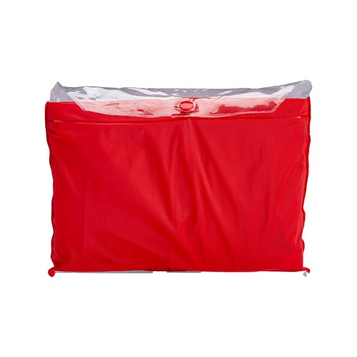 Embossed PVC (200 g) raincoat, supplied in a pocket-sized bag. One size