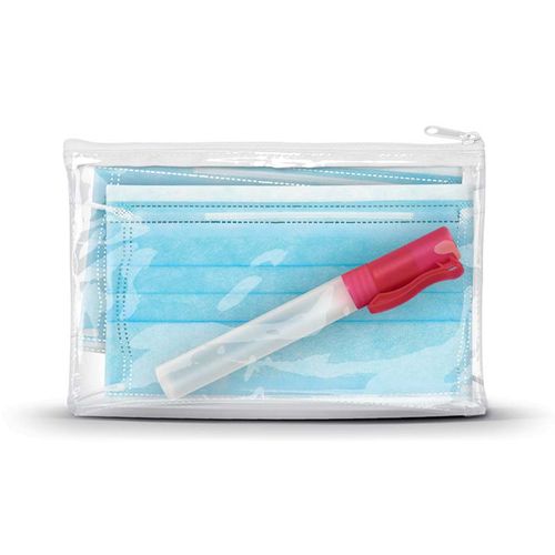 KIT TROUSSE ZIPPEE AVEC 2 MASQUES CHIR. ET VAPORISATEUR S.H.A. 9 ml