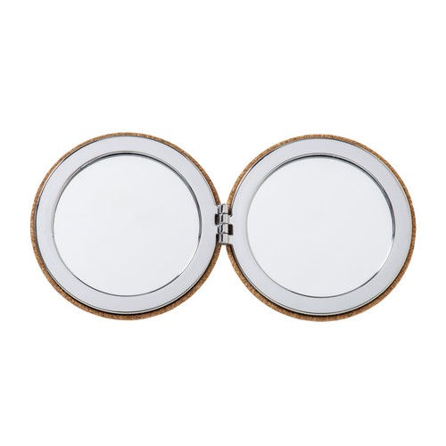 Cork mirror with double magnification