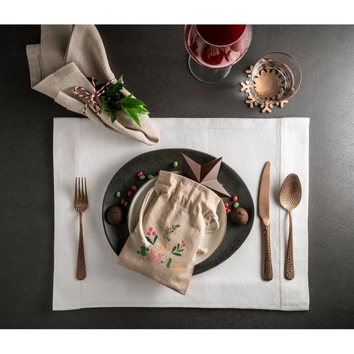 GIBRALTAR. Recycled cotton gift bag (70%) and polyester (30% rPET) (140 g/m²)