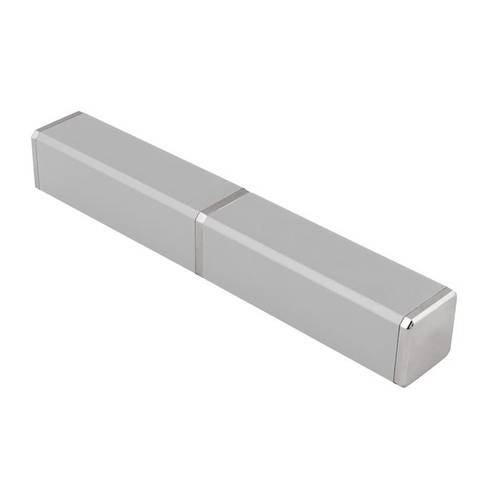 ALUMINIUM BOX  SQUARED COLOUR SILVER