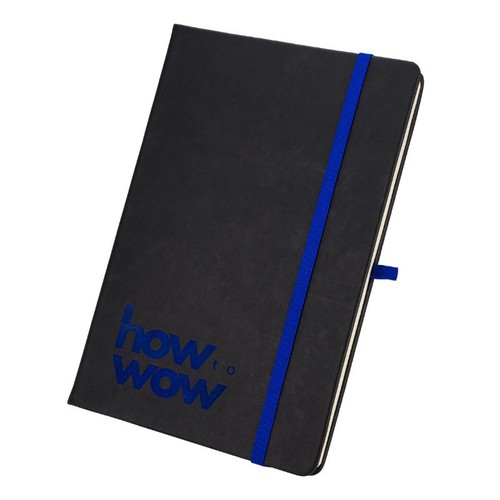 A5 notebook with coloured engraving