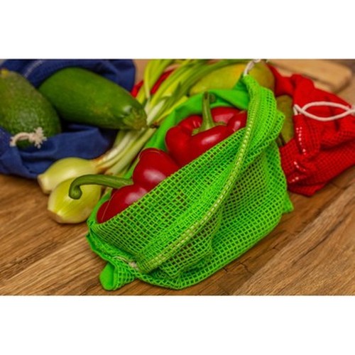 Cotton bag for fruits and vegetables, big size | Kelly
