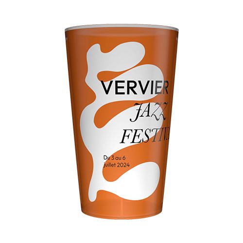 25cl oranje gepersonaliseerde herbruikbare drinkbeker - Digitale bedrukking