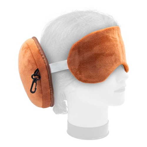 Plush teddy bear, travel pillow, eye mask | Ren