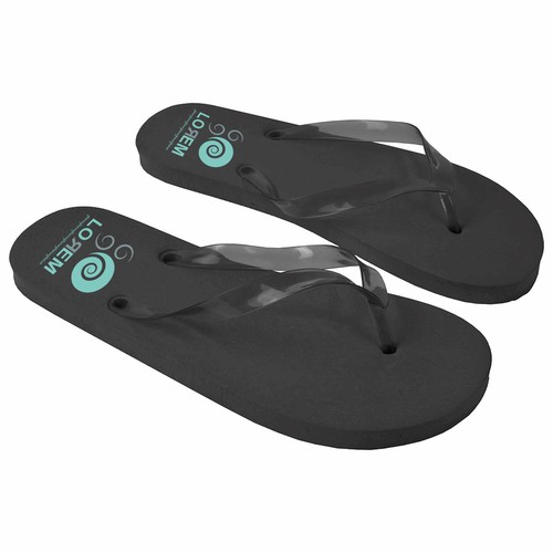 Tong UNISEXE avec semelle en PE (114 g) et lanière en PVC transparente. Taille unique