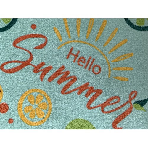 Doormats with spring and summer motifs