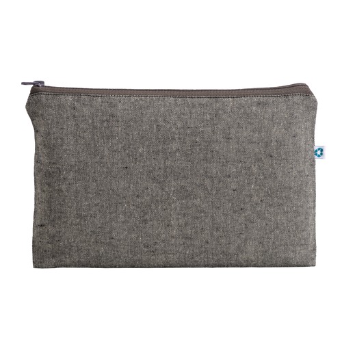 Beauty case en coton recyclé  150 g/m2, avec fermeture éclair