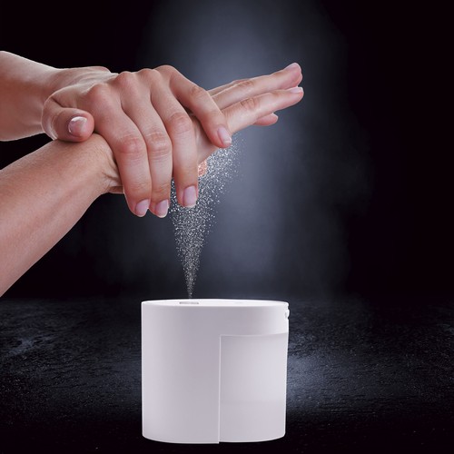 Nébuliseur équipé d'un capteur de mouvement infrarouge qui délivre une solution alcoolisée