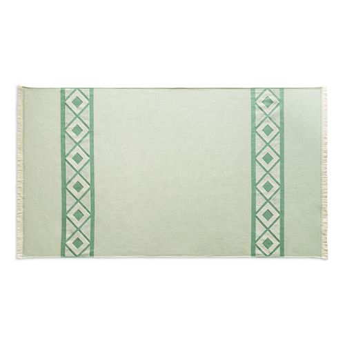 MALEK. Multifunctionele badhanddoek (350g/m²) van licht en resistent katoen (85%) en gerecycleerd katoen (15%)