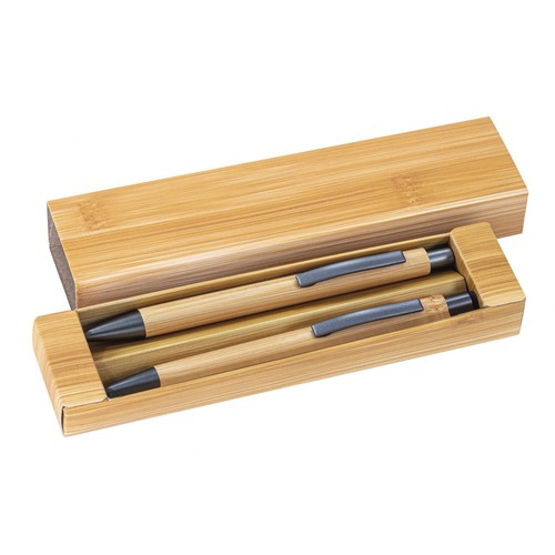 BALL PEN AND PENCIL BAMBOO WITH BOX