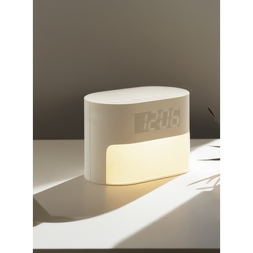 LumaRise RCS gerecycled plastic wekker met witte ruis