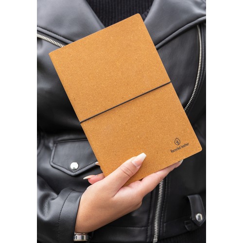 A5 GRS recycled leather notebook