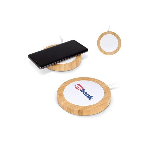 Bezprzewodowa ładowarka bambusowa i RABS 15W