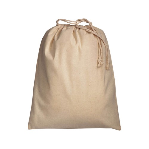 120 g/m2 cotton drawstring bag, 40 x 50 cm