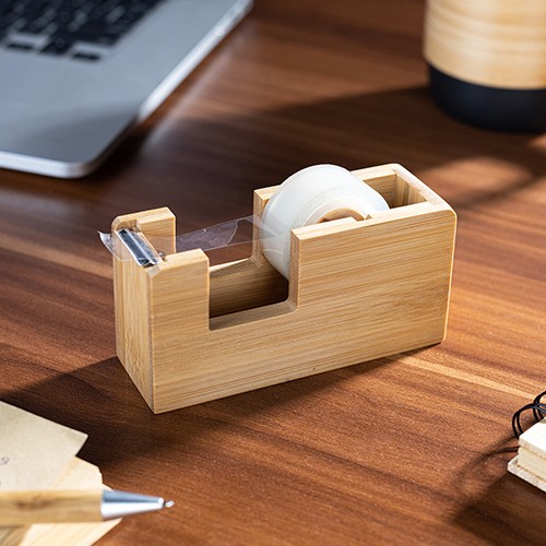 Bamboo duct tape dispenser, tape not included. Baldellia