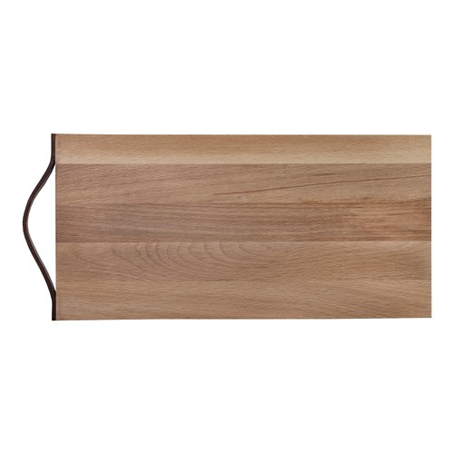 Beech board with leather handle 33x16 cm