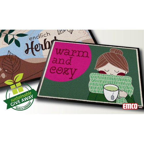 Doormats with autumn motifs
