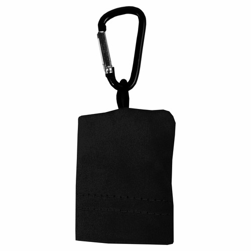 Snap hook keychain with foldable polyester microfibre screen/lens cleaning cloth