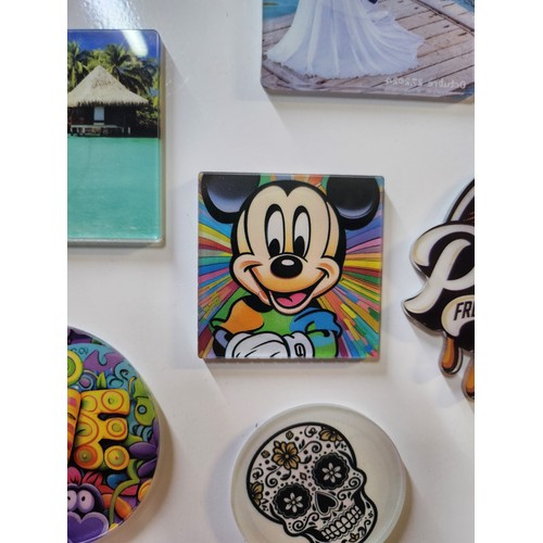 Aimants carrés en acrylique - 35 x 35 mm