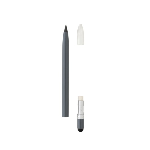 Aluminium inkless pen with eraser