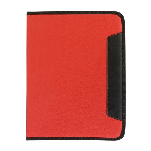 A4 pad brief folder with pocket and pen loop, ruled pad included