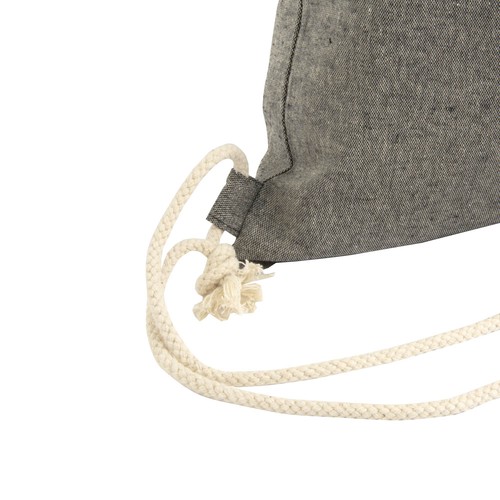 150g/m2 recycled cotton drawstring backpack