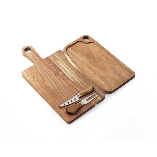 CASSIA. Acacia wood cheese board with handle, made from FSC™ certified material and other controlled materials