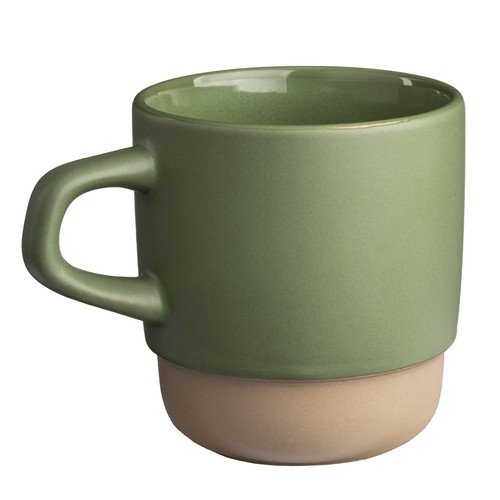 320 ml ceramic mug. Stackable. With matte exterior and glossy interior