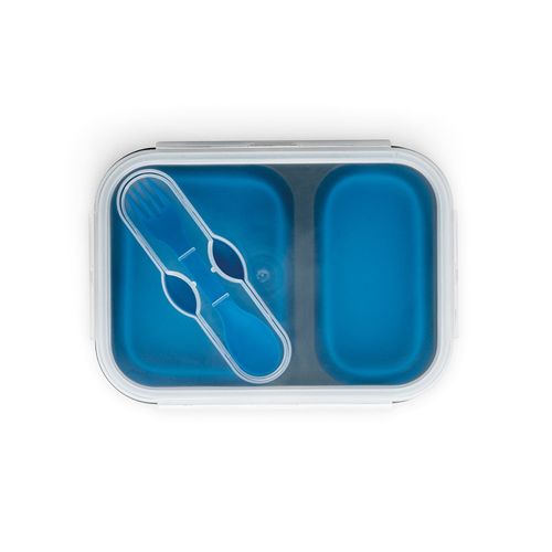 DILL. Lunch Box. Wysuwane hermetyczne pudełko wykonane z silikonu i PP (480 i 760 mL)