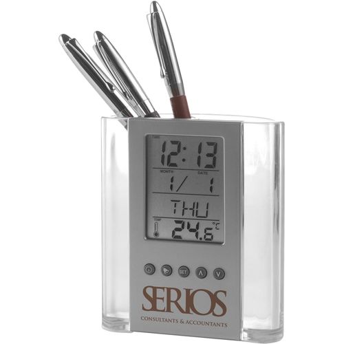 ABS pen holder with clock Carter