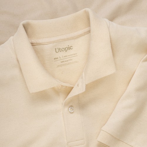 100% recycled fabric polo