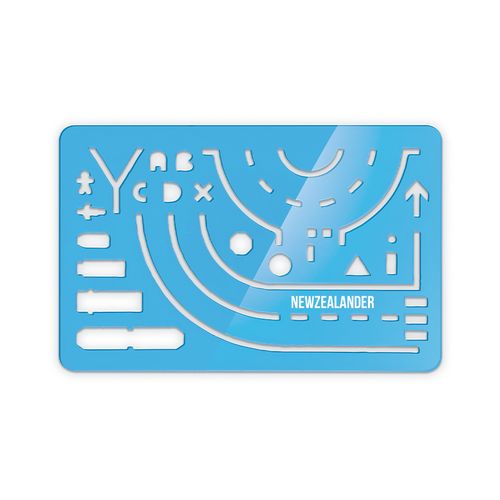 NORMOGRAPH RULER WITH BAG