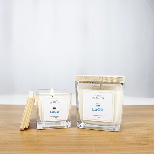 Bougie végétale GRASSE Carré 190g - France Baies givrées