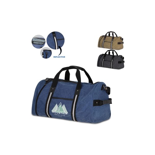 Gerecycled katoenen canvas plunjezak Harper